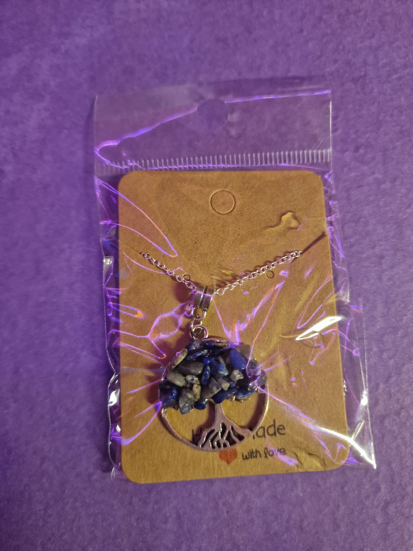 Lapis Lazuli Tree of Life Necklace