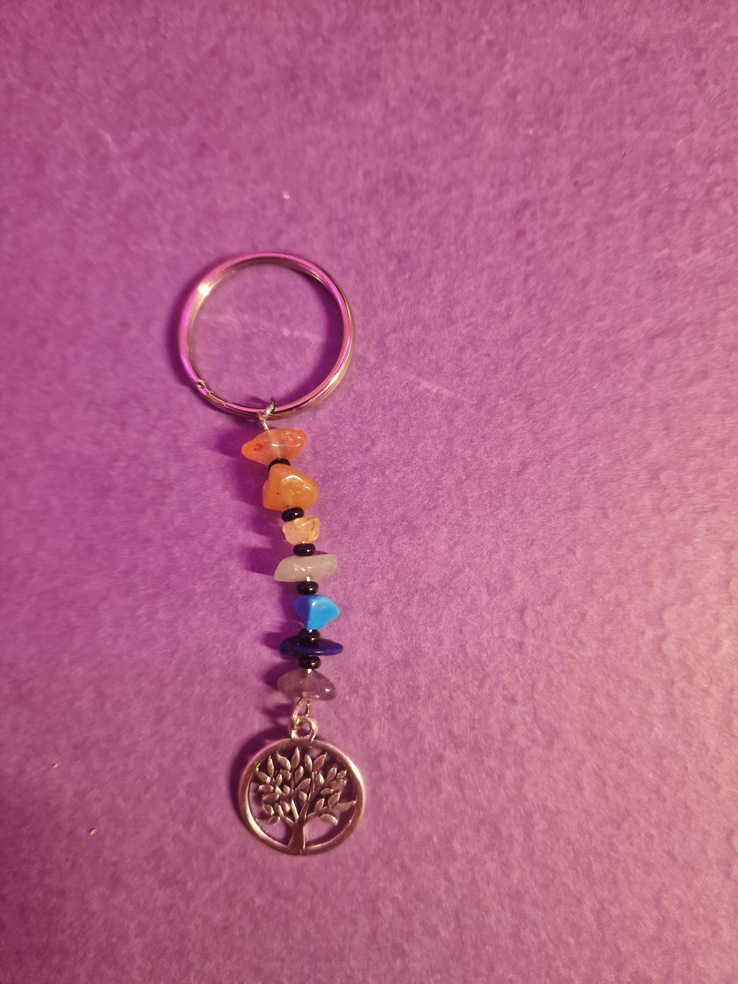 Chakra Tree of Life Keyring