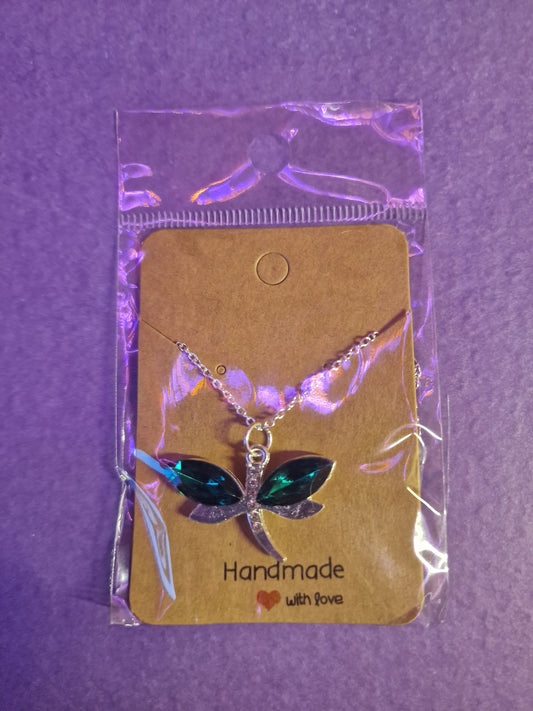 Dragonfly Necklace (Green)