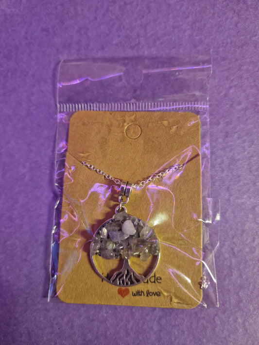 Amethyst Tree of Life Necklace