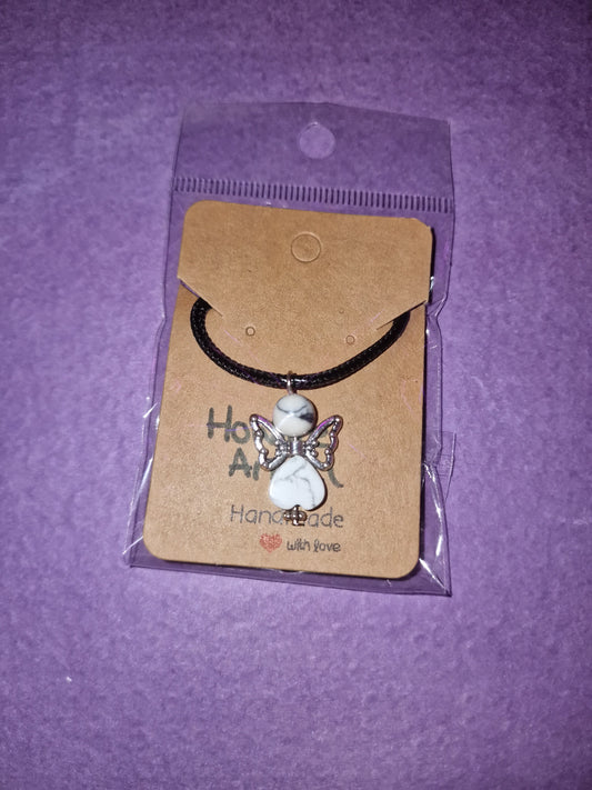 Howlite Angel Necklace