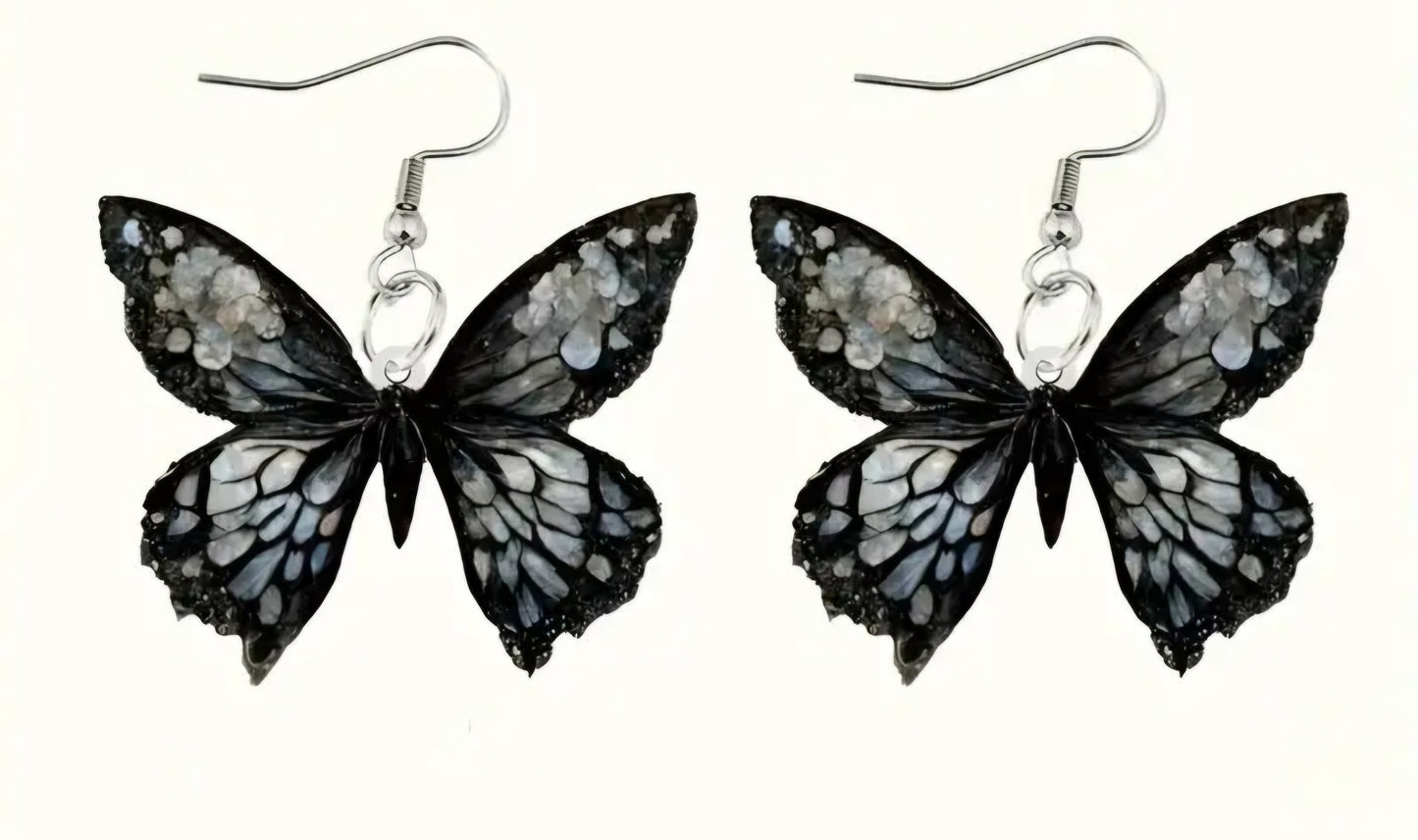 Black Butterfly Earrings